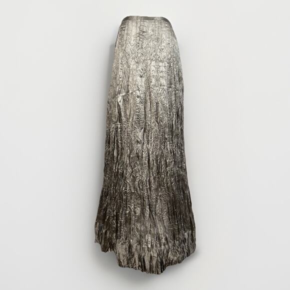 Soft Surroundings Maxi Skirt Women’s Size M Crinkle Flowy Boho Artsy Hippie - Picture 2 of 10